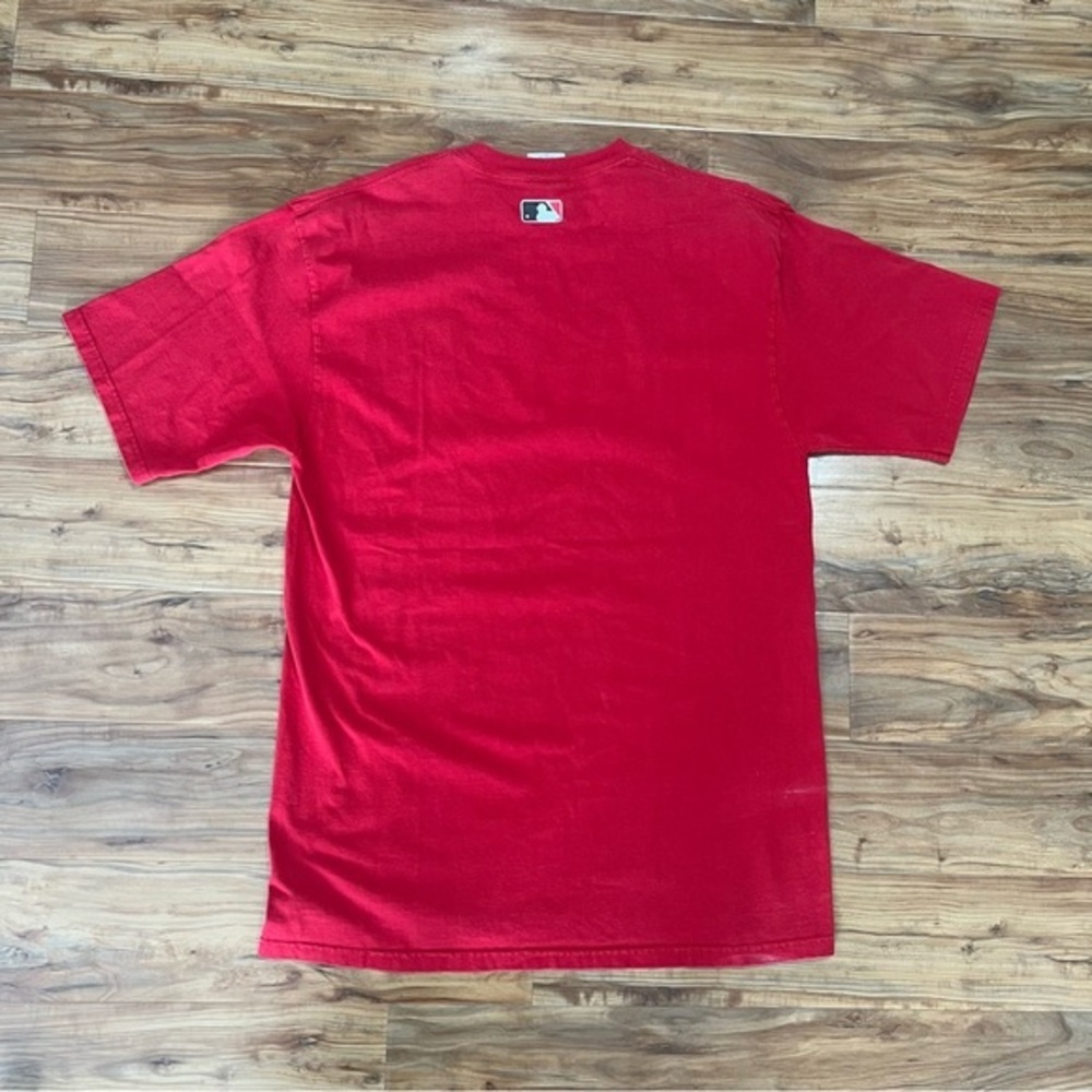 MLB Cincinnati Reds Tshirt By Majestic Size Large Red Authentic Collection - Picture 6 of 6